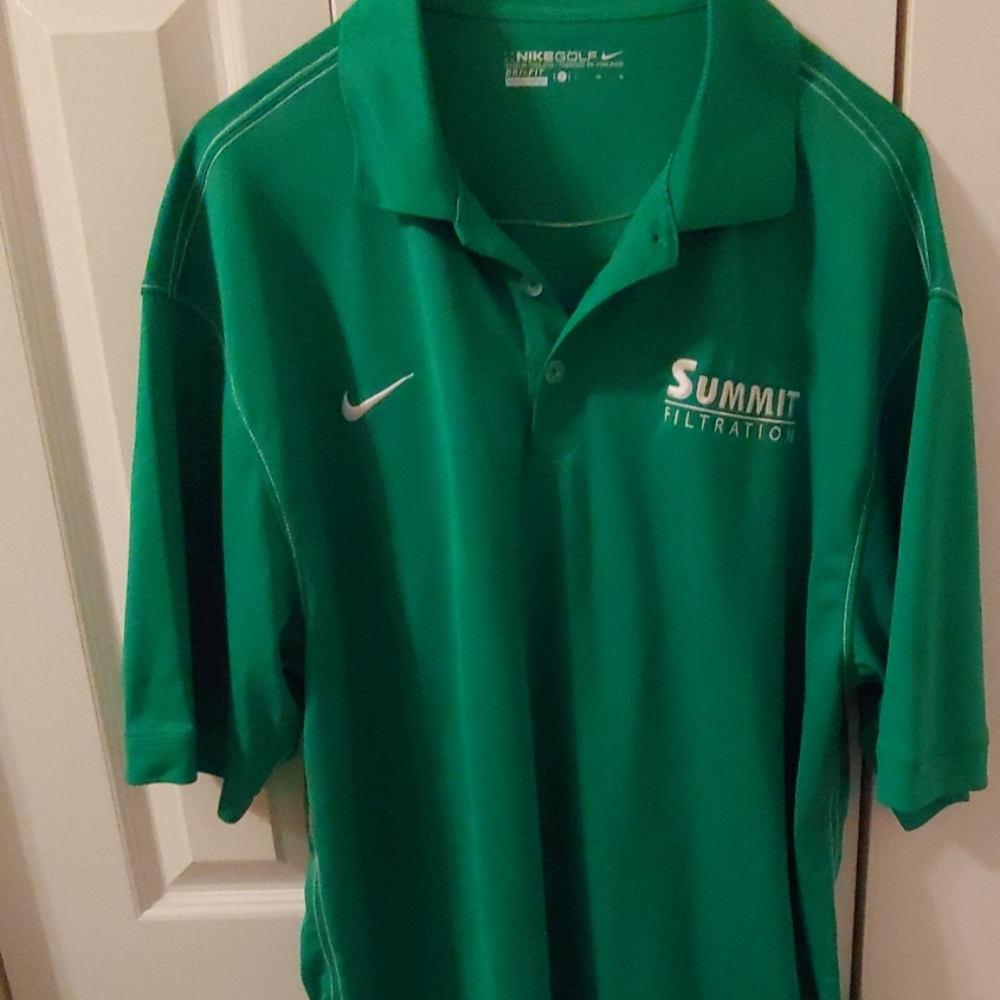 Nike Golf Mens Short Sleeve Polo. Green. Size L.
